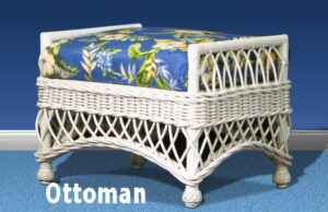 Bar Harbor Wicker Ottoman