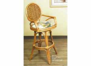 Bahama Rattan Barstool - Ant. Honey