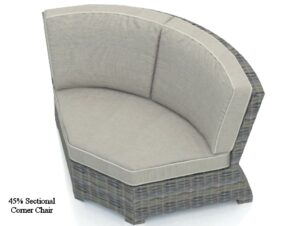 Bridgehampton Outdoor Wicker 45% Corner Chair