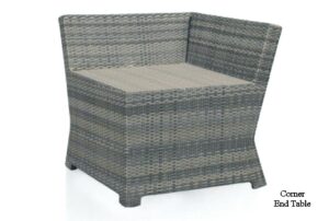 Bridgehampton Outdoor Wicker Corner End Table