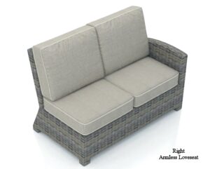 Bridgehampton Outdoor Wicker Right Armless Loveseat