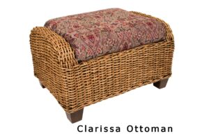 Clarissa Wicker Ottoman