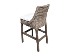 Exuma Wicker Barstool Rear View
