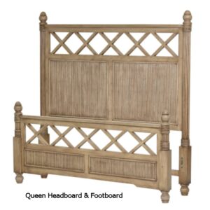 Pencil Edge Rattan Footboard 
