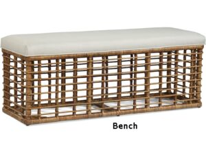Bridgehampton wicker bench