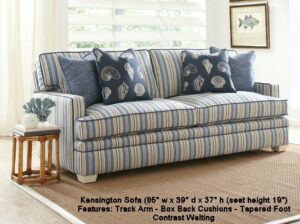 Kensington Sofa Tapered Foot