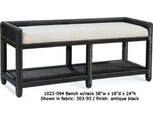 Pine Isle Wicker Bench