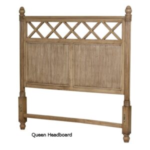 Pencil Edge Rattan Queen Headboard