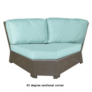 Sag Harbor resin outdoor wicker 45 degree