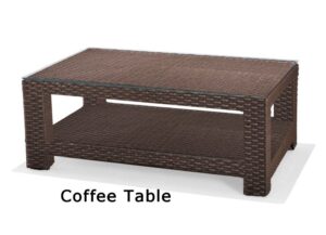 Sag Harbor Resin Outdoor Wicker Coffee Table