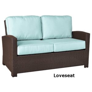 Sag Harbor Resin outdoor Wicker Loveseat