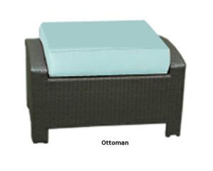 Sag Harbor Resin Outdoor Wicker Rect. Ottoman
