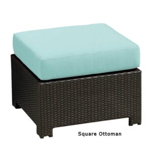 Sag Harbor Resin Wicker Outdoor Sq. Ottoman