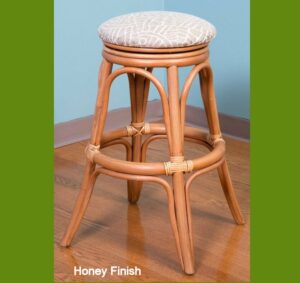 Universal Rattan Barstool - honey finish