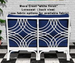 back view of the loveseat