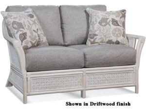 Boca Rattan Loveseat Driftwood Finish
