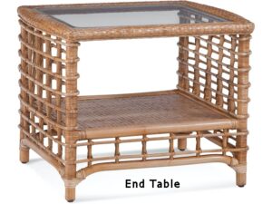 Bridge Hampton wicker end table