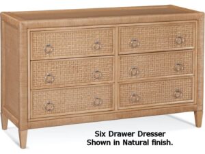 Naples Wicker 6 Drawer Dresser