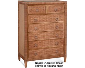 Naples Wicker 7 Drawer Chest
