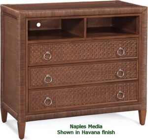 Naples Wicker Media Chest