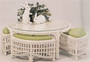 RattamTable With Benches